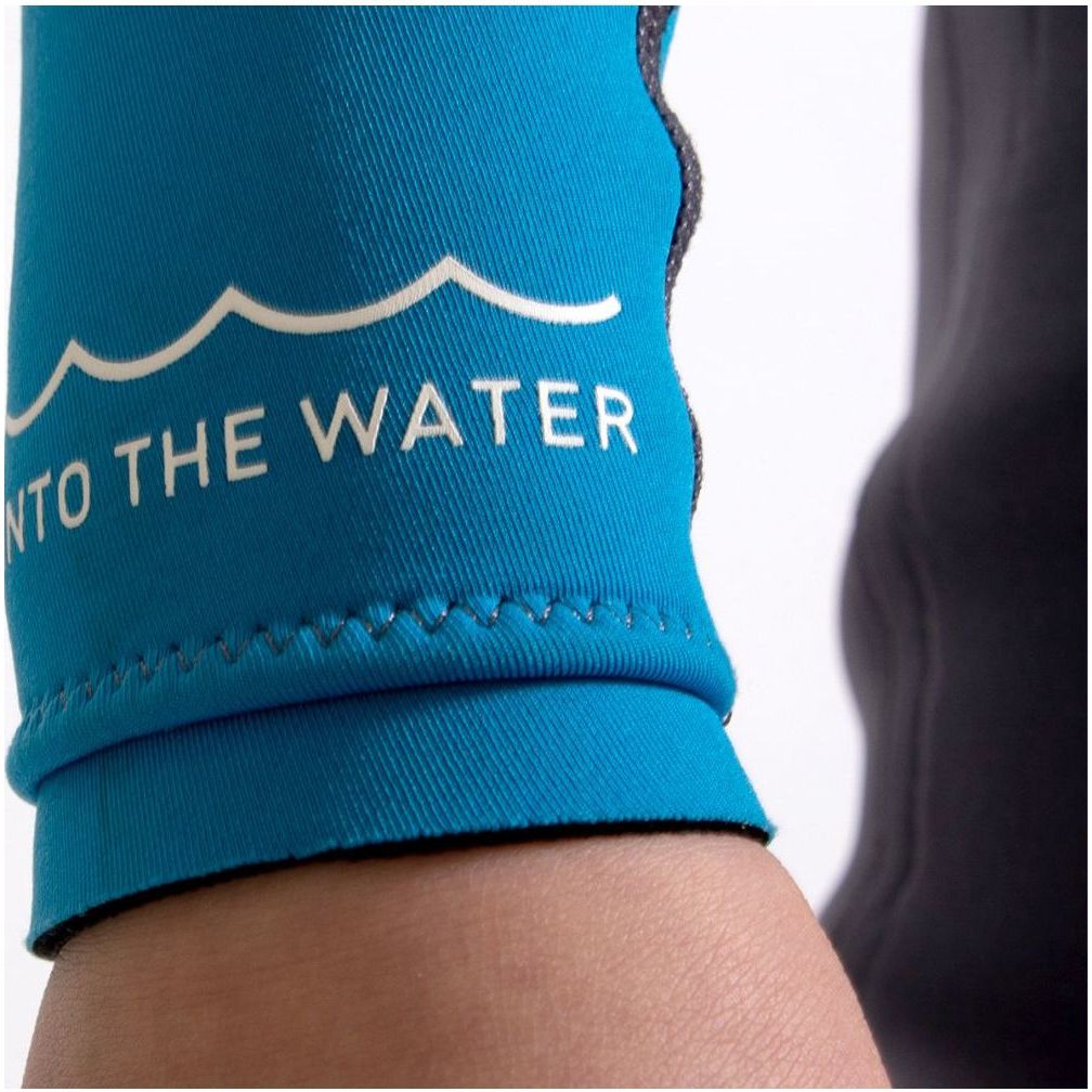 2025 Gul Junior Response 3/2mm Flatlock Back Zip Wetsuit RE1322-C1 - Grey / Blue